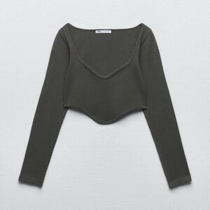 ZARA Seamless Long Sleeve Top